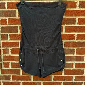 Rue 21 Shorts Romper Juniors Large Black Strapless Built-In Shelf Bra